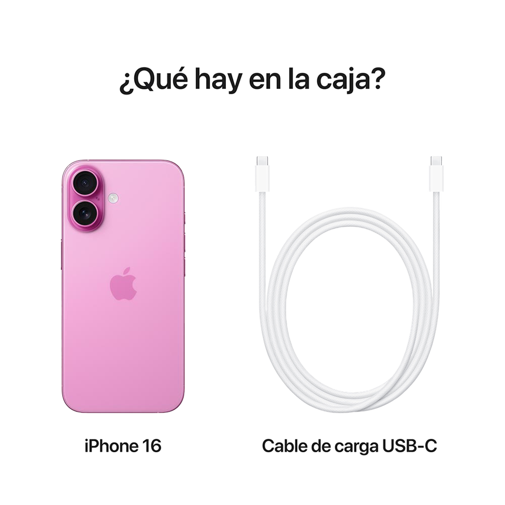 iPhone 16 128GB - Pink Caja