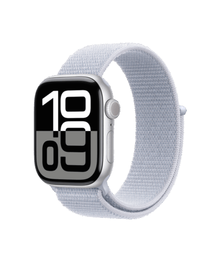 Apple Watch S10 GPS 42mm - Caja de Aluminio Plata - Loop Deportivo Azul Nube