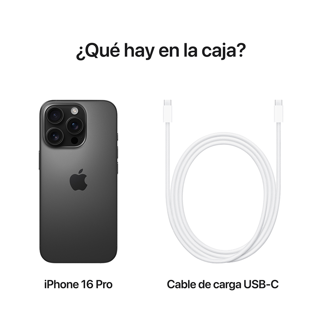 iPhone 16 Pro (Titanio negro) Caja